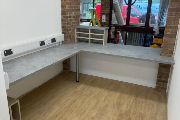 Bespoke Reception Desk - Design, Manufacturing and Installation NHS Dermatology Department