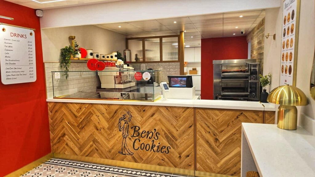 JFW Ltd: Crafting Custom shop fit furniture for Ben's Cookies London Store