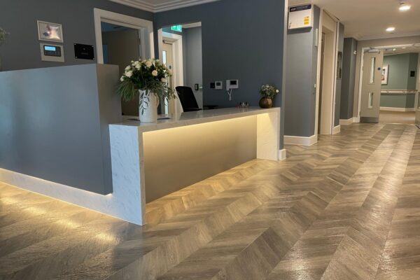 Elegant Reception Desk for Olney Meadows Care