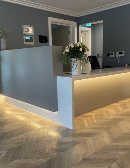 Elegant Reception Desk for Olney Meadows Care