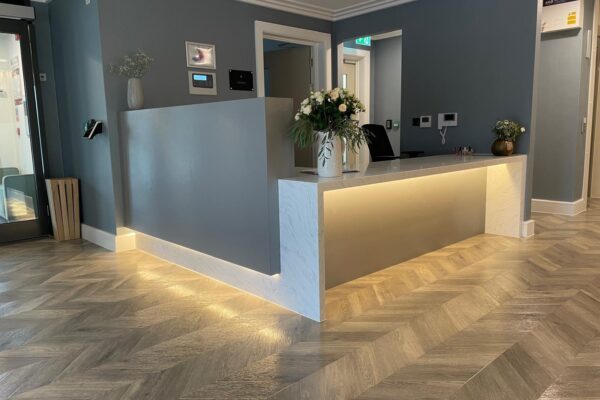 Elegant Reception Desk for Olney Meadows Care