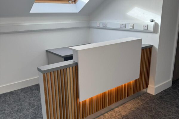 Bespoke Meet and Greet Reception Desk for NHS Property Services