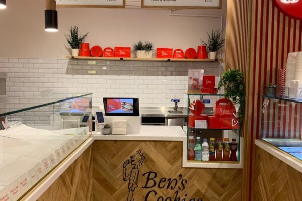 Bespoke Shop Refurbishment furniture for Ben’s Cookies in Bath by JFW Ltd Cabinetmakers