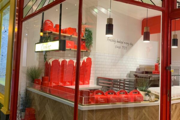 Bespoke Shop Refurbishment furniture for Ben’s Cookies in Bath by JFW Ltd Cabinetmakers