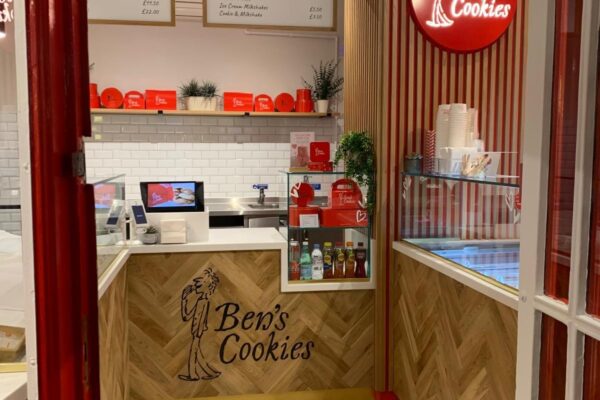 Bespoke Shop Refurbishment furniture for Ben’s Cookies in Bath by JFW Ltd Cabinetmakers