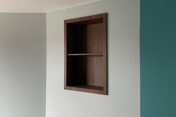 Bespoke Reception Desk, Bespoke Bookshelf and Other Fitted Furniture for Safran Landing Systems – Gloucester