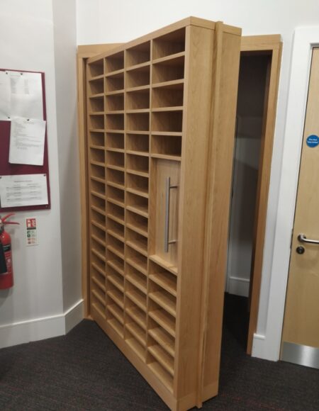 Creative Storage Solutions: A Bookcase Door for Bromsgrove School - A Look Back at a Unique Project