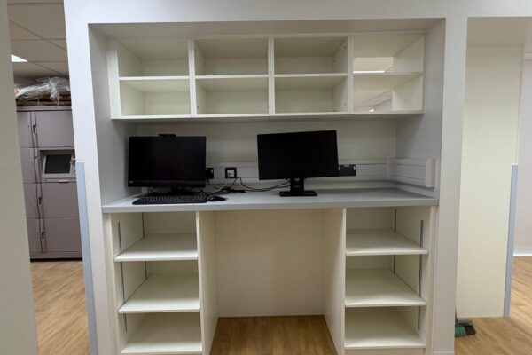 Bespoke Healthcare Furniture & Cabinets for NHS Pharmacy Project – Warwick Hospital