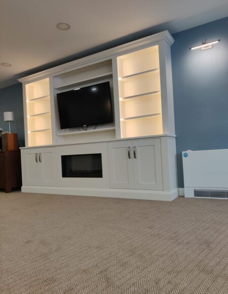 Bespoke Reception Desk and Bookcases for Woodlands Lodge Care Home