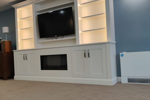 Bespoke Reception Desk and Bookcases for Woodlands Lodge Care Home