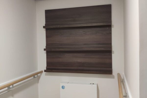 Bespoke Reception Desk and Bookcases for Woodlands Lodge Care Home